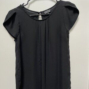 PaperMoon black blouse with front detail